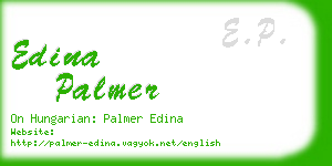 edina palmer business card